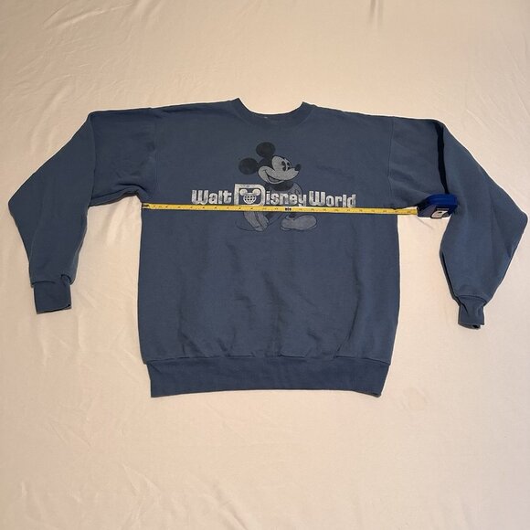 Walt Disney World Blue MICKEY MOUSE Classic Pullover Sweatshirt Size Medium - Picture 3 of 10